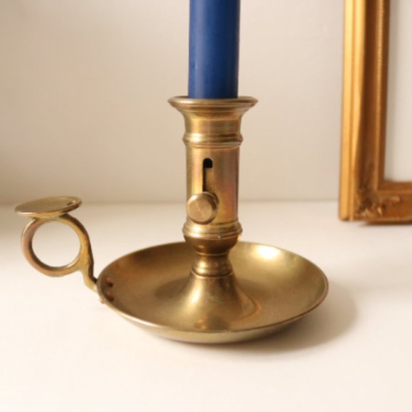 Vintage Brass Chamberstick Candlestick - Picture 5 of 7